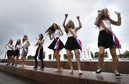 RUSSIA SCHOOLS (Last Ring ceremony marking last school day)