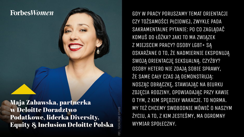 Maja Zabawska, partnerka w Deloitte Doradztwo Podatkowe, liderka Diversity, Equity & Inclusion Deloitte Polska 