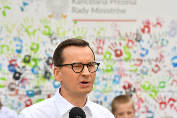 Premier Mateusz Morawiecki podczas „Pikniku Rodzina 800+”