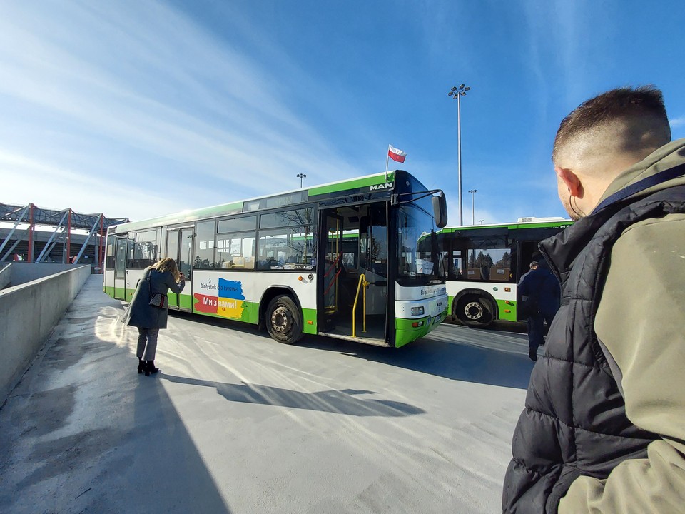 Dwa miejskie autobusy z Białegostoku dla mieszkańców Lwowa