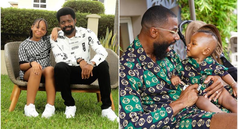 Nigerian celebrities celebrate themselves on Father's Day [Instagram/Basketmouth] [Instagram/ItsPsd]