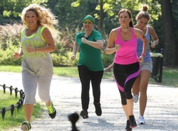 Socha, Liszowska, Sokołowska i Stużyńska na joggingu w "Przyjaciółkach"