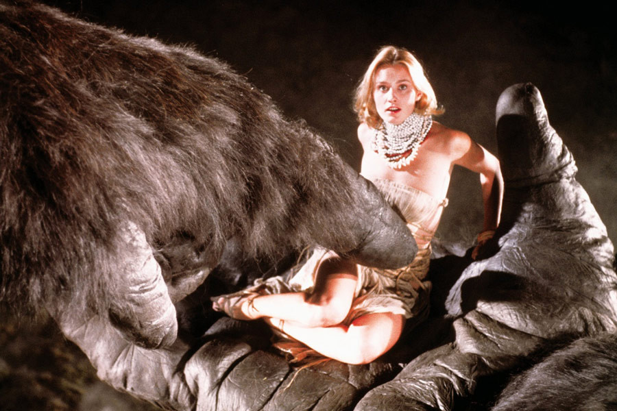 Jessica Lange w filmie "King Kong", 1976