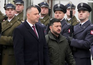 Poljski predsednik Karol Navrocki i ukrajinski predsednik Volodimir Zelenski
