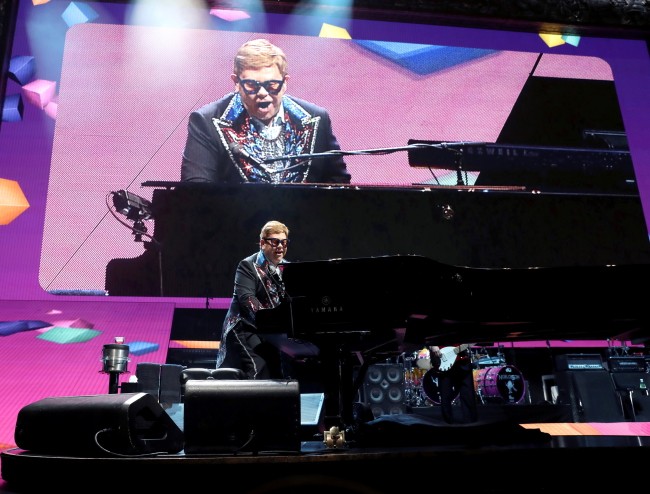 Elton John podczas koncertu w Madrycie, 26 czerwca 2019 rok