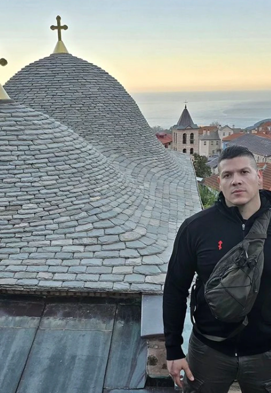 Sloba Radanović na Svetoj Gori