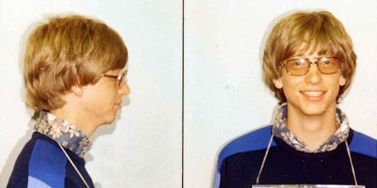 Zdjęcie policyjne Gatesa z 1977 roku, gdy miliarder znacznie przekroczył prędkość 
