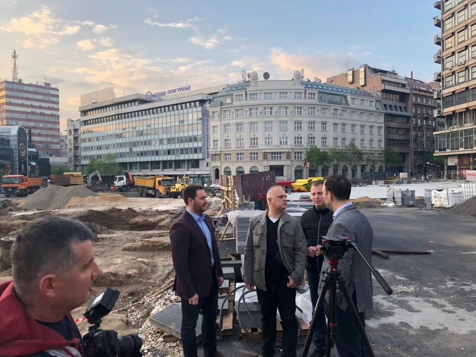 Goran Vesić u obilasku radova