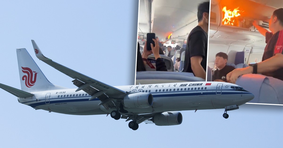 Przerażające chwile w samolocie. Zaczęło się od skrytki bagażowej