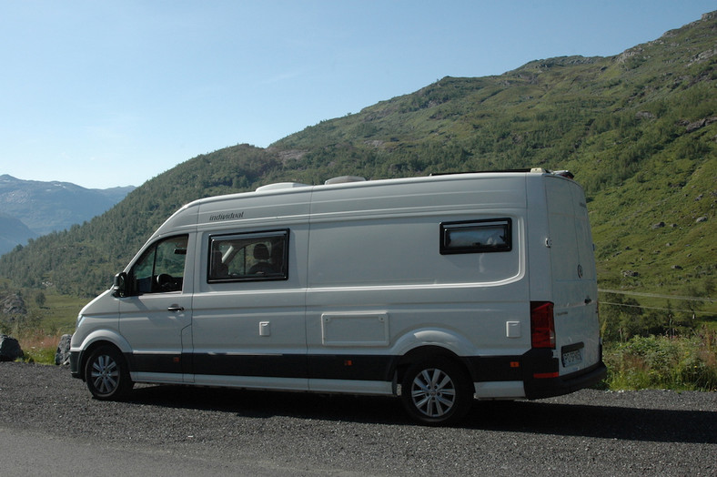 Volkswagen Crafter kamper – podróż po Norwegii