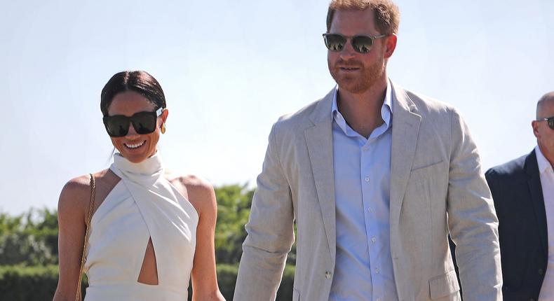 Meghan Markle and Prince Harry attend the Royal Salute Polo Challenge in April 2024.Yaroslav Sabitov/PA Images via Getty Images