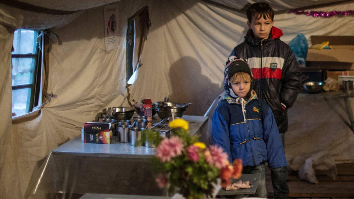 Krym dzieci blackout zimno bieda