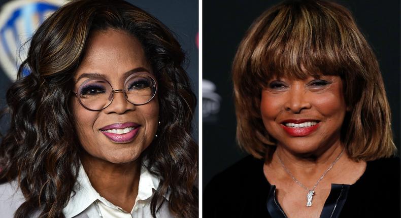 Oprah once wore a Tina Turner wig at all times.Alberto E. Rodriguez/Getty Images; Franziska Krug/ Getty Images