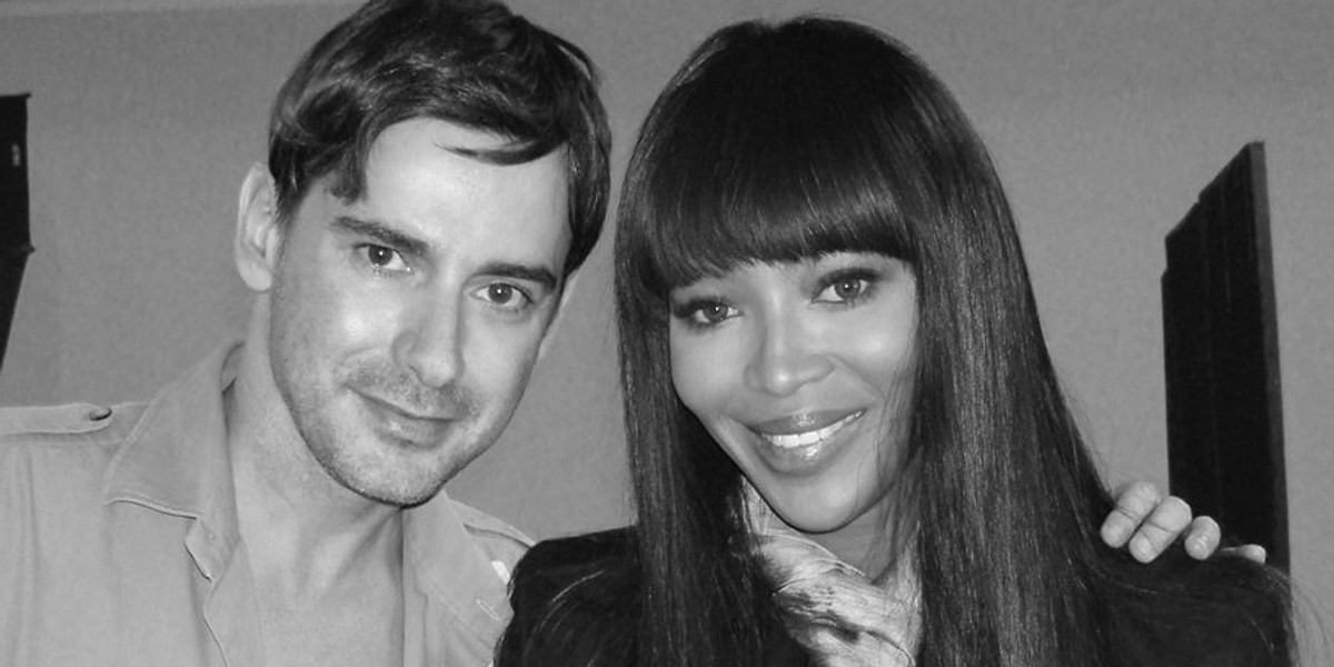 Marcin Tyszka i Naomi Campbell