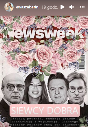Ewa Szabatin zaproponowała swoją wersję "Newsweeka" z Edytą Górniak