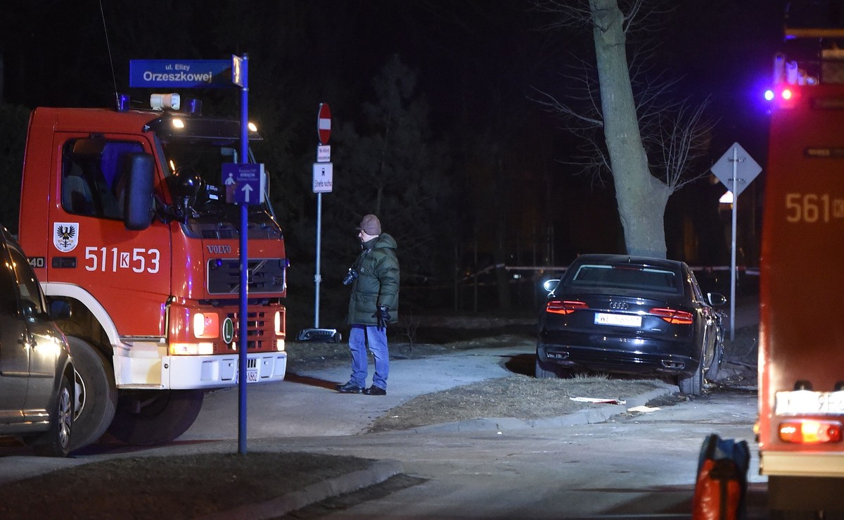 Rządowe audi rozbite w wypadku w Oświęcimiu