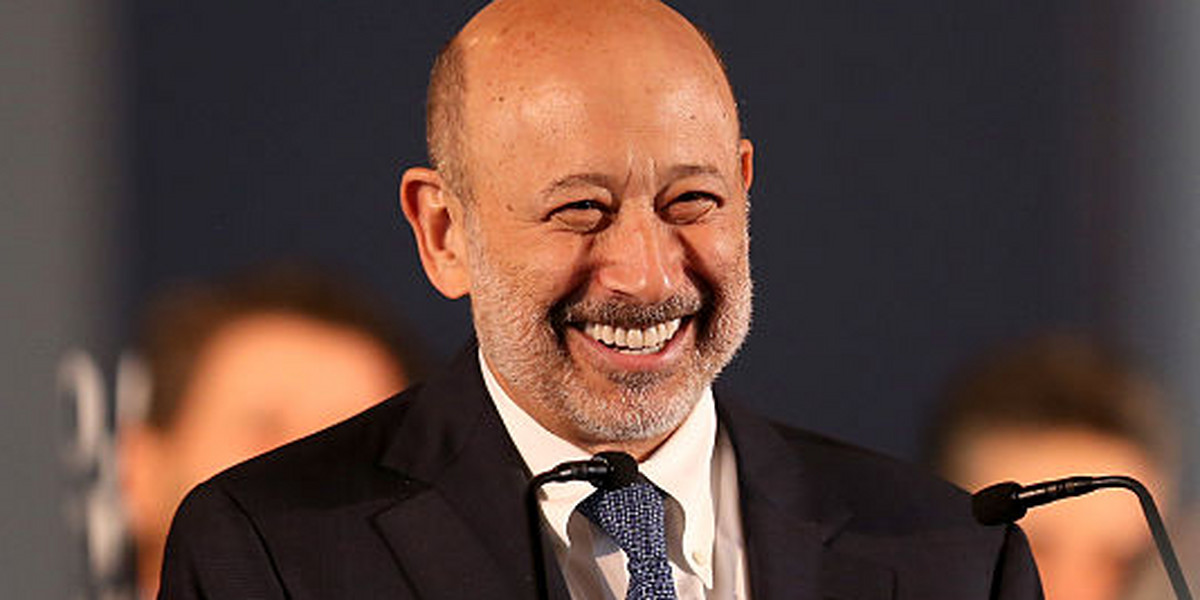Goldman Sachs CEO Lloyd Blankfein.