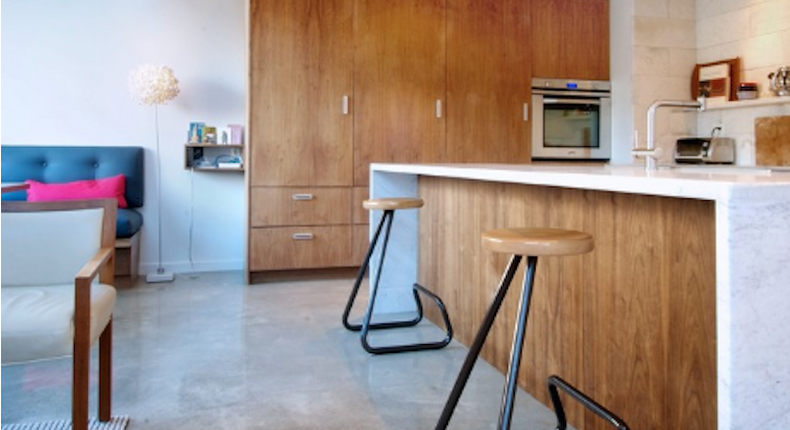 Funky bar stools can add some interest to your kitchen.