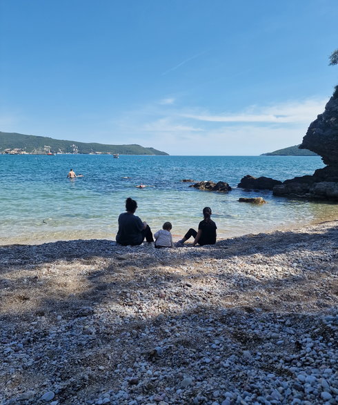 Plaża w Czarnogórze przed sezonem