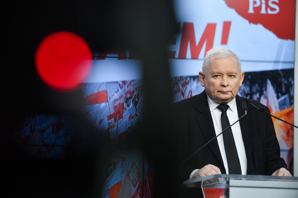 Jarosław Kaczyński w siedzibie Prawa i Sprawiedliwości