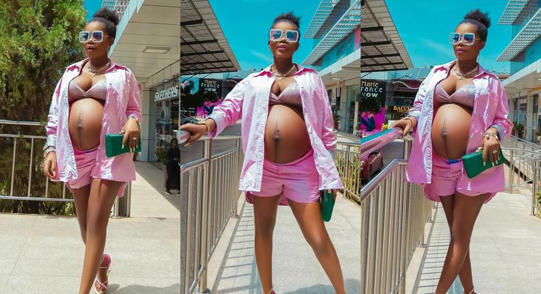 Because Rihanna shown her baby bulge as well, I won't cover mine, Mzbel told naysayers.