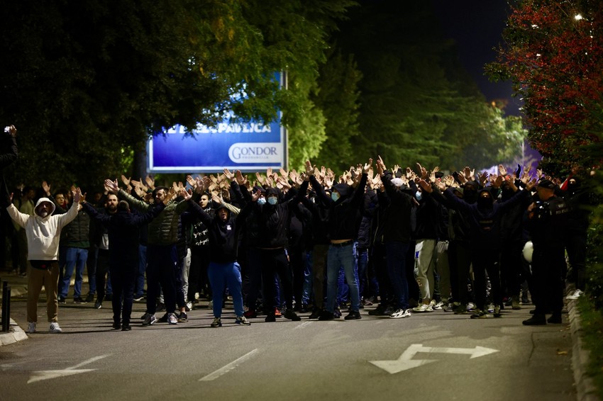 Protest ispred zgrade Vlade u Podgorici,