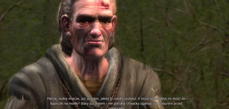 Screen z gry "Wiedźmin"