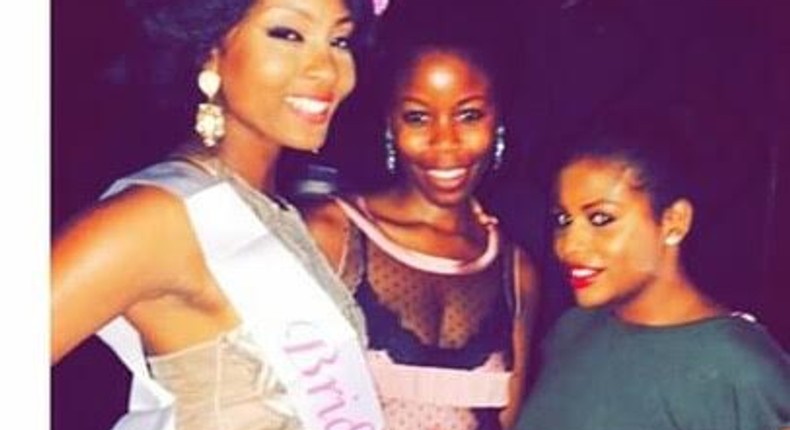 Osas Ighodaro and friends at her Bachelorette party