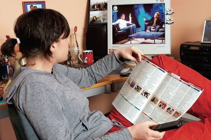 Gazeta reklamowa z programem TV