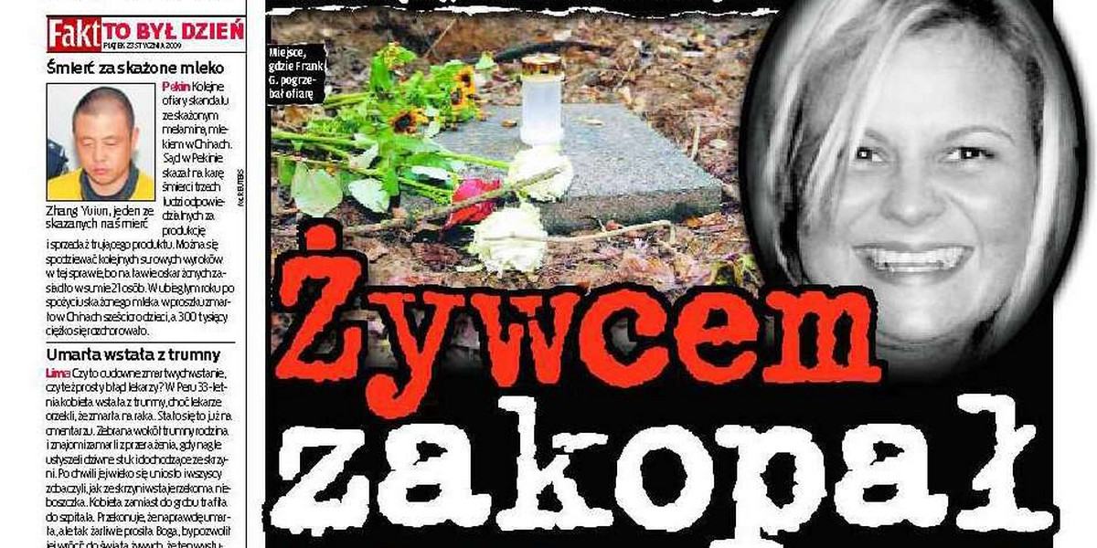 Pogrzebał żywcem narzeczoną