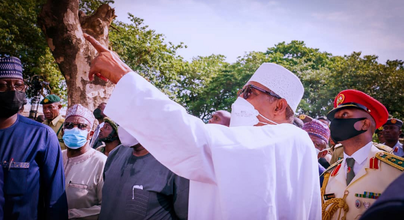 President Muhammadu Buhari visits Kuje Prison. [Presidency]