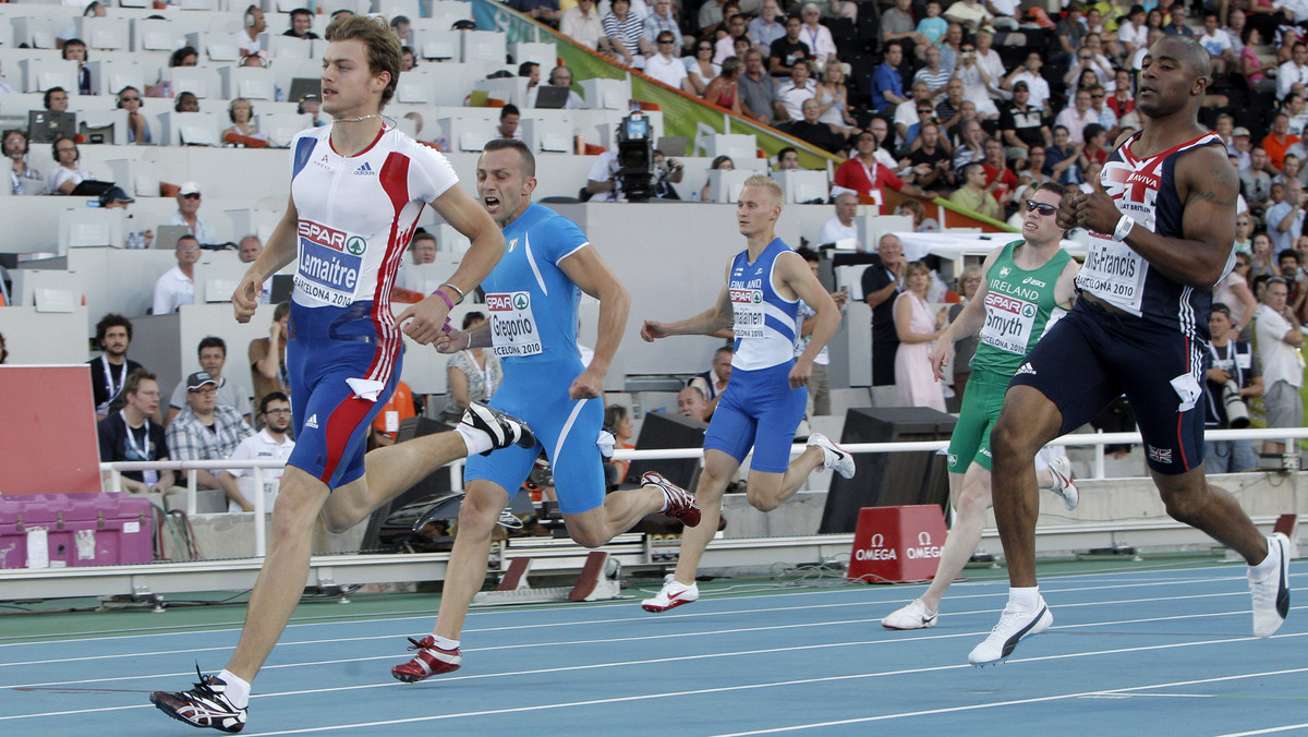 Christoph Lemaitre wygrał finałowy bieg na 100 m podczas odbywających się w Barcelonie lekkoatletycznych mistrzostw Europy. Francuz wywalczył w ten sposób pierwszy medal dla swojego kraju.