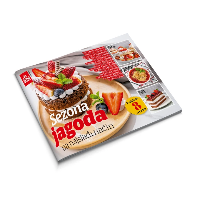 Poklon kuvar na 8 strana i u njemu najlepši recepti za sezonu slatkiša sa jagodama