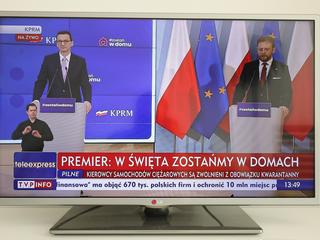 Transmisja konferencji prasowej premiera Mateusza Morawieckiego i ministra zdrowia Łukasza Szumowskiego 