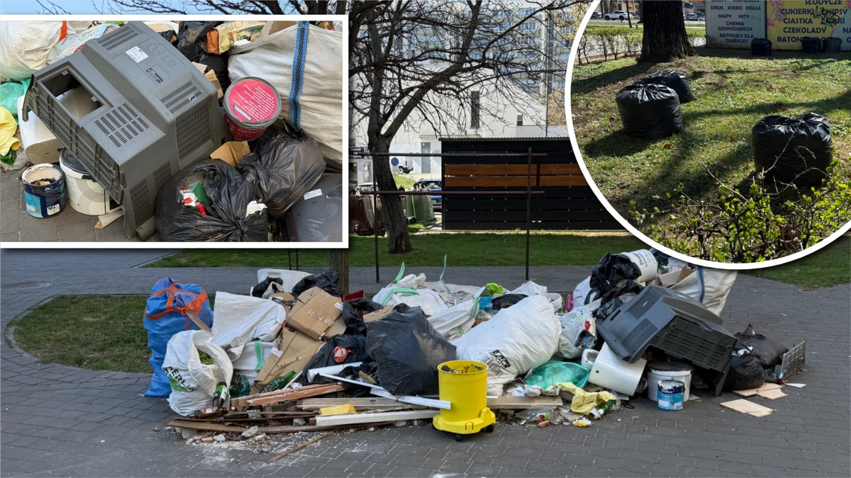 Odpady niektórych mieszkańców lądują na skwerku. Za grosz odpowiedzialności