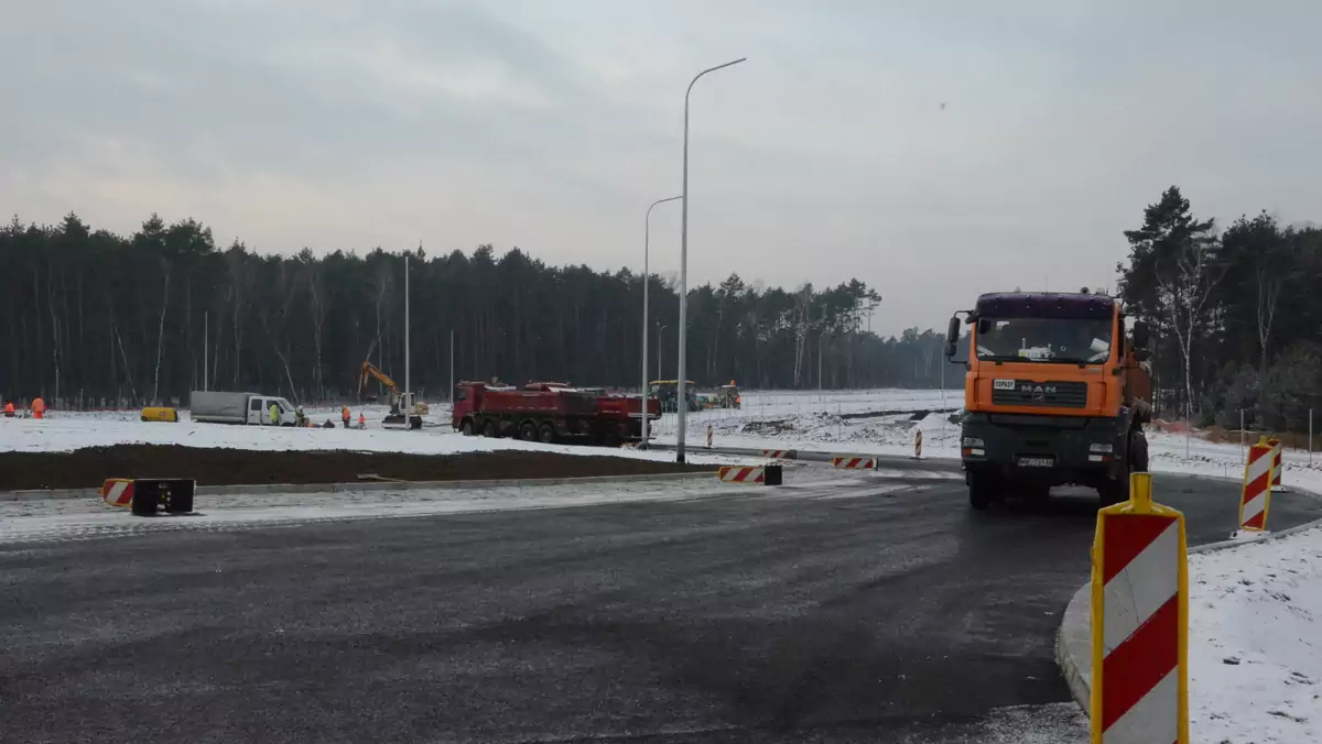 Rondo w obrębie węzła Emilia przy autostradzie A2