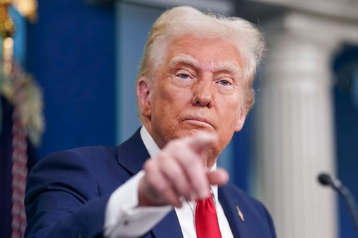 Donald Trump na wiecu