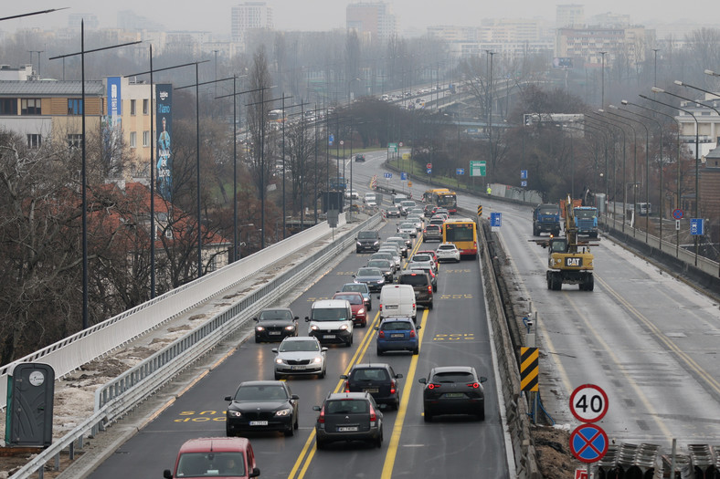 Nowy wiadukt Trasy Łazienkowskiej