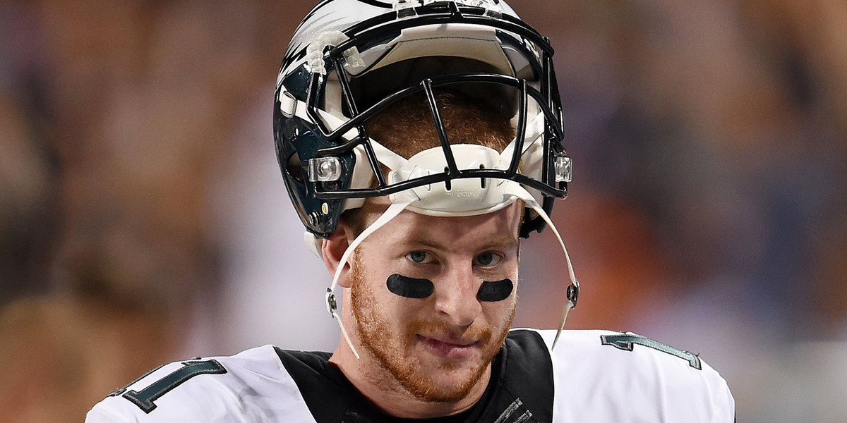 The Browns traded away the pick that became Carson Wentz, and he's making it look like a terrible decision