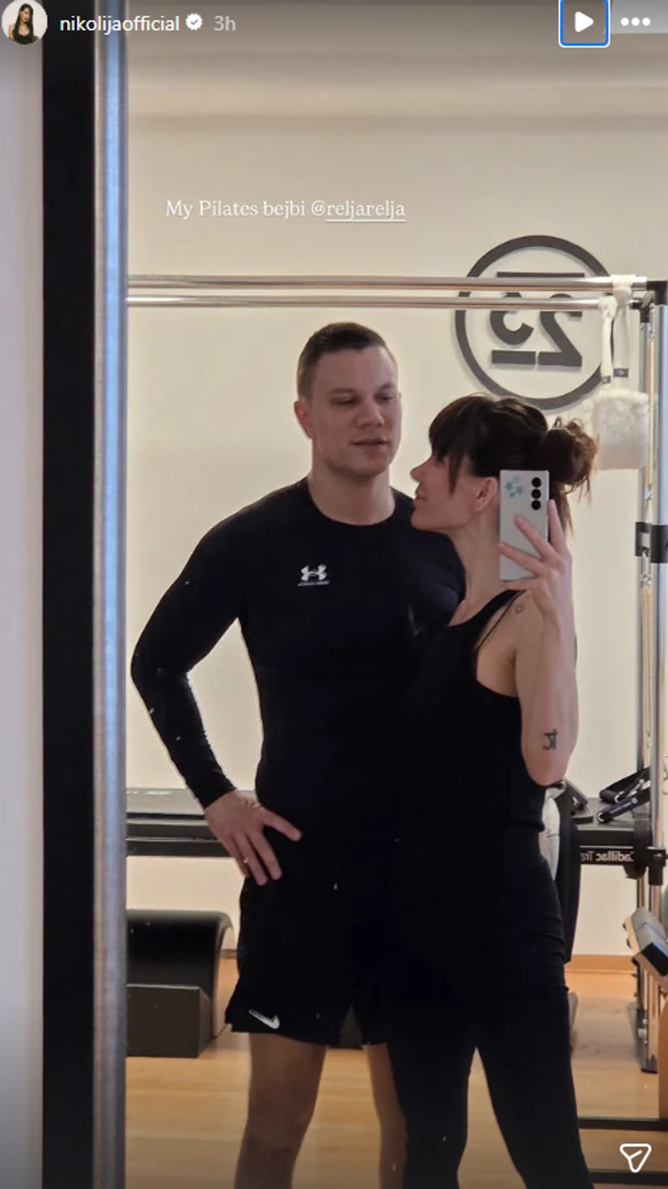 Nikolija i Relja na treningu