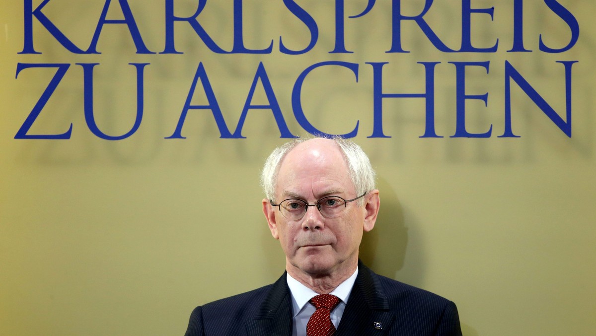 Przewodniczący Rady Europejskiej Herman Van Rompuy odebrał dzisiaj w Akwizgranie Międzynarodową Nagrodę Karola Wielkiego za zasługi na rzecz europejskiej integracji. Na uroczystości obecni byli m.in. premierzy Ukrainy, Mołdawii i Gruzji.