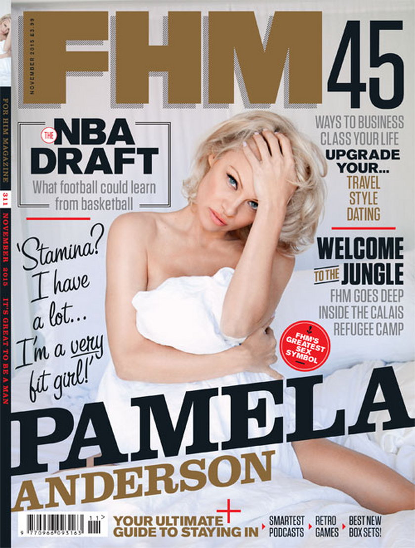 Pamela Anderson na okładce FHM