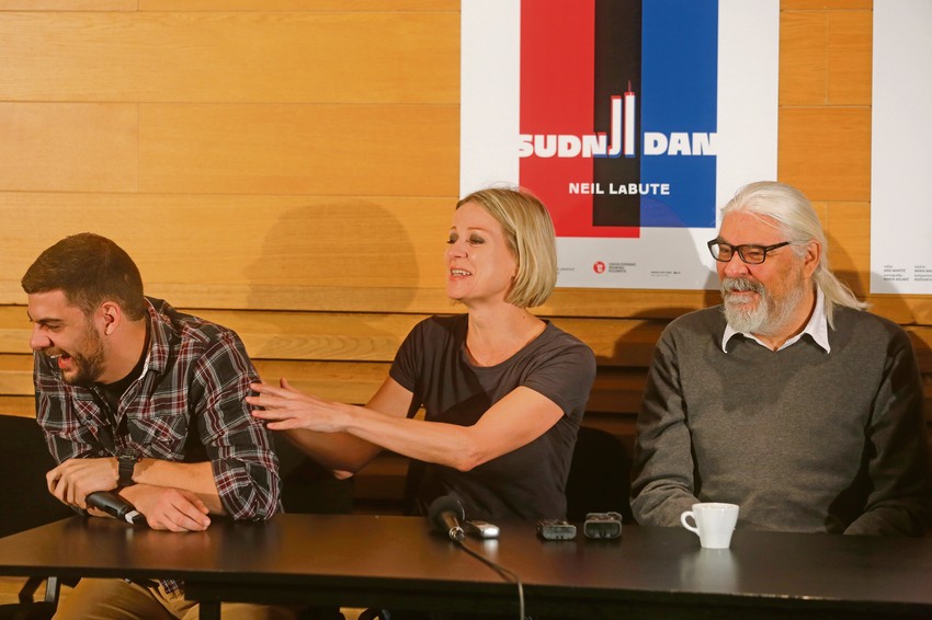 Milan Marić, Aleksandra Janković i umetnički direktor JDP Gorčin Stojanović