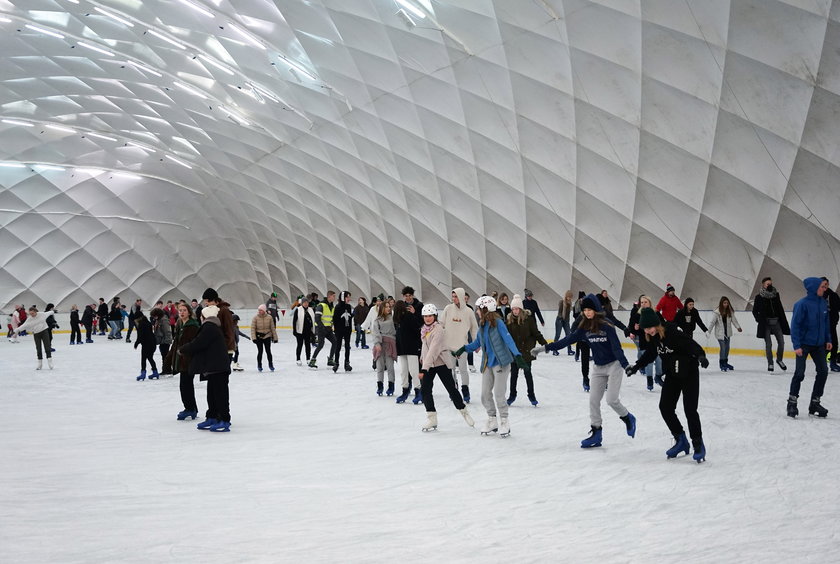 Otwarcie gdańskiego lodowiska przy Placu Zebrań Ludowych