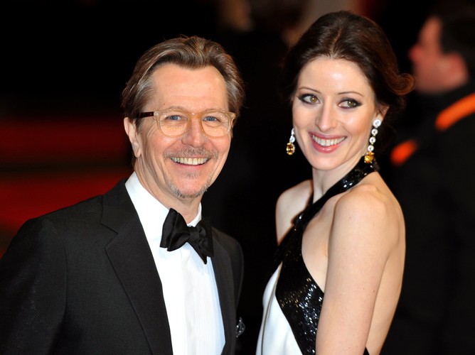 Gary Oldman i jego żona Alexandra Edenborough