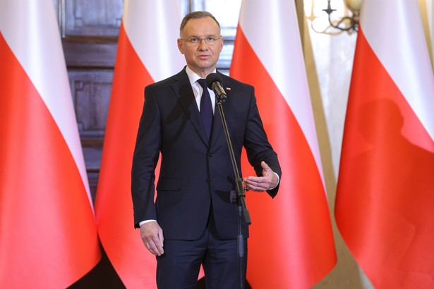 Prezydent RP Andrzej Duda w Pałacu Prezydenckim w Warszawie