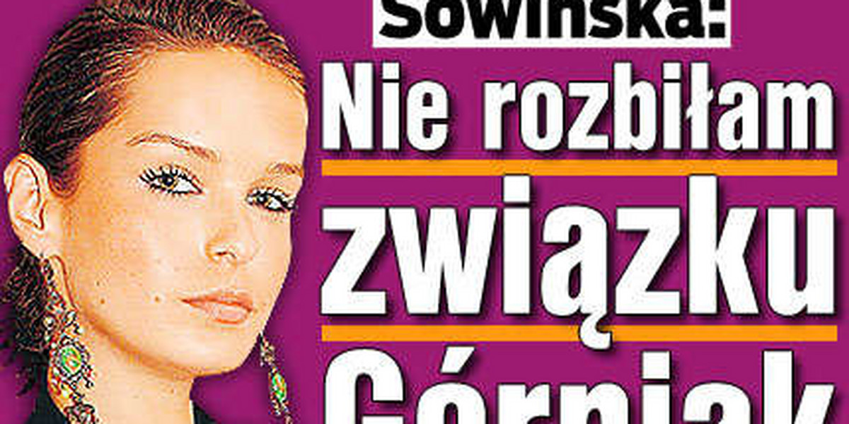 Sowińska: Nie rozbiłam związku Górniak