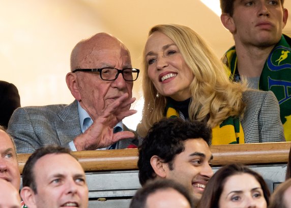 Rupert Murdoch i Jerry Hall w 2015 r.