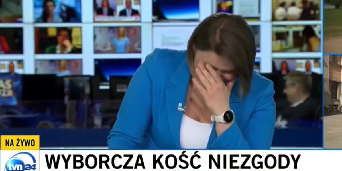 Wpadka z dziennikarką TVN24. Nie mogła wyrobić ze śmiechu! 