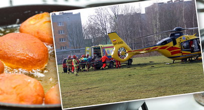 Wypadek w Turku podczas smażenia pączków. Poparzoną pracownicę zabrał śmigłowiec